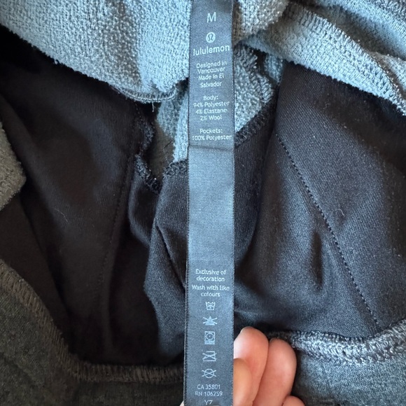 Lululemon Athletica High Rise Dark Gray Running Active Workout Sweat Pants - Picture 5 of 5